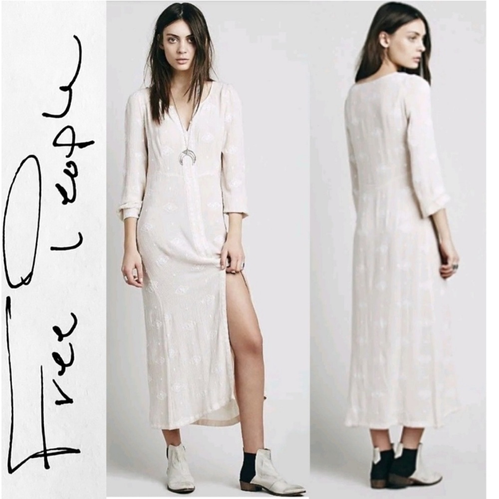 Free People Lily of the Valley Maxi Dress Size Small